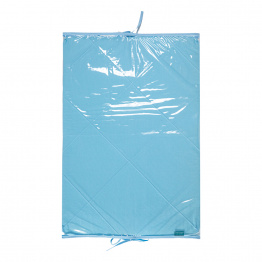 Trocador de Quarto Impermeável Percal 100% Algodão Nervurado Liso Blue Azul - Constantini Baby Trocador de Quarto Impermeável Percal 100% Algodão Nervurado Liso Blue Azul - Constantini Baby