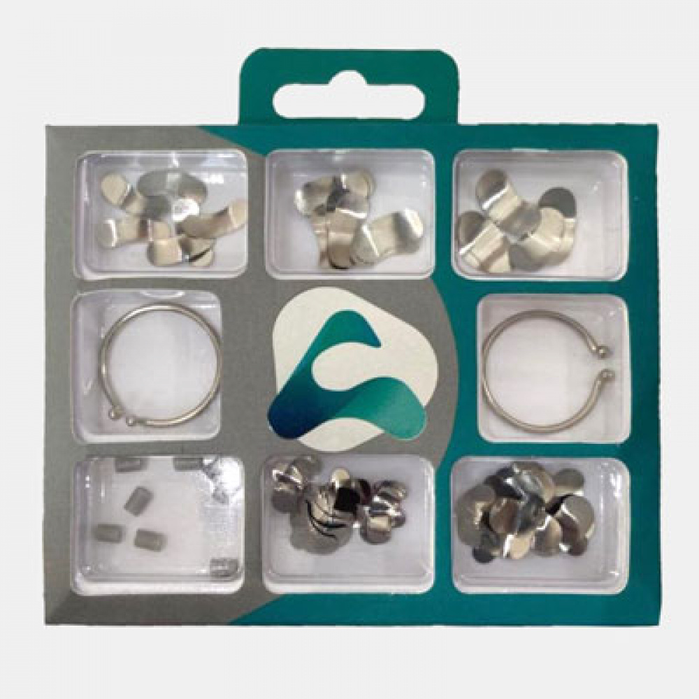 Kit Matriz De A O Inox Seccionais Pr Formadas Sortidas Aaf Dental