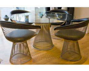 Conjunto de Jantar Warren Platner Inox Conjunto de Jantar Warren Platner Inox
