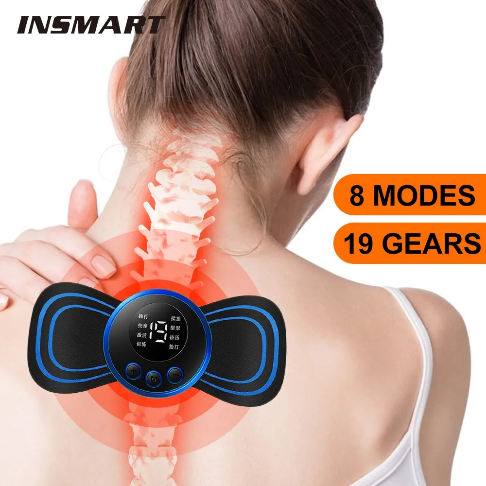 Ems Pesco O Massageador Mini Cervical Volta Muscular Al Vio Da Dor