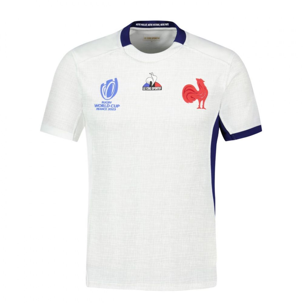 Camisa França Rugby Edição Copa do Mundo 2023 Branca Haka Rugby