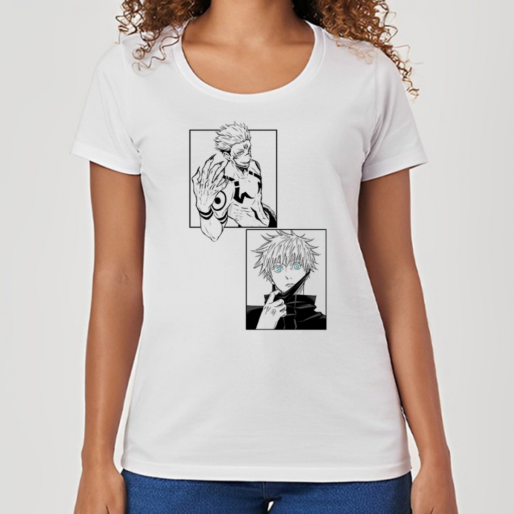 Gojo Vs Sukuna Jujutsu Kaisen Camiseta Feminina Nack Mania