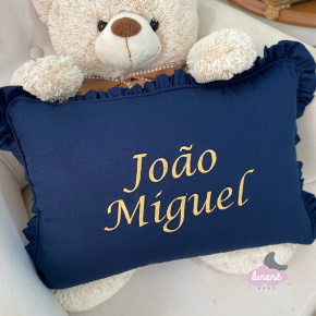 Almofada Bordada Personalizada Marinho Almofada Bordada Personalizada Marinho