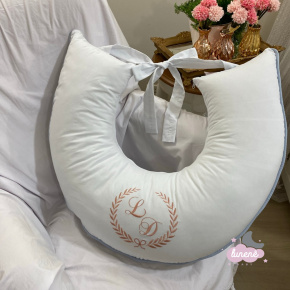 Almofada de Amamentação Personalizada Charlotte Baby Terracota 200 Fios Almofada de Amamentação Personalizada Charlotte Baby Terracota 200 Fios