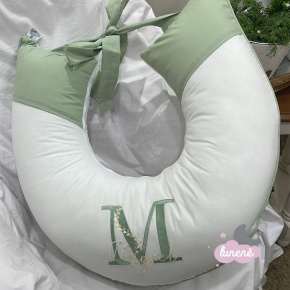 Almofada de Amamentação Personalizada Dog Baby Verde 200 Fios Almofada de Amamentação Personalizada Dog Baby Verde 200 Fios