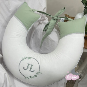 Almofada de Amamentação Personalizada Folhas Basic Baby Almofada de Amamentação Personalizada Folhas Basic Baby