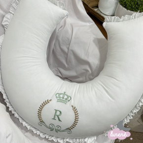 Almofada de Amamentação Personalizada Gêmeos Baby Verde Almofada de Amamentação Personalizada Gêmeos Baby Verde
