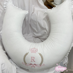 Almofada de Amamentação Personalizada Gêmeos Baby Rosa Almofada de Amamentação Personalizada Gêmeos Baby Rosa