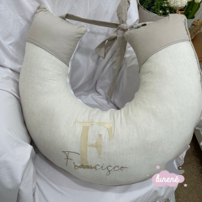 Almofada de Amamentação Personalizada Linho Baby Fendi 200 Fios Almofada de Amamentação Personalizada Linho Baby Fendi 200 Fios