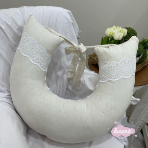 Almofada de Amamentação Personalizada Linho Baby Rochilie Almofada de Amamentação Personalizada Linho Baby Rochilie