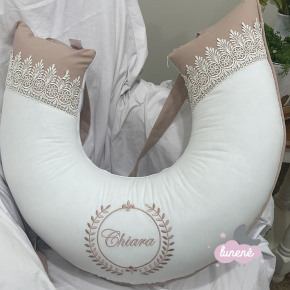 Almofada de Amamentação Personalizada Terracota Glamour Baby  200 Fios Almofada de Amamentação Personalizada Terracota Glamour Baby  200 Fios