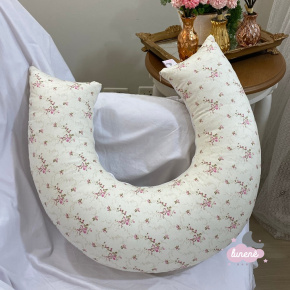 Almofada de Amamentação Personalizada Ursa Beijo Rosa Silk Almofada de Amamentação Personalizada Ursa Beijo Rosa Silk