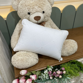 Almofada Decorativa Bordada Lunenê Baby White 200 Fios 9091 Almofada Decorativa Bordada Lunenê Baby White 200 Fios 9091