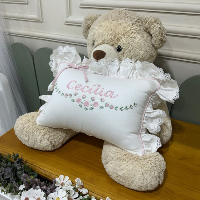 Almofada Decorativa Lunenê Baby Cecília 400 Fios 4516