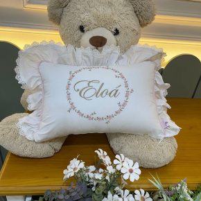 Almofada Personalizada Ana Julia Branco e Rosê Almofada Personalizada Ana Julia Branco e Rosê