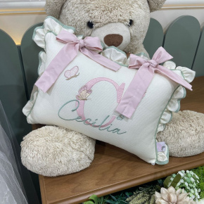 Almofada Personalizada Borboletas Rose 140 Fios 4452 Almofada Personalizada Borboletas Rose 140 Fios 4452