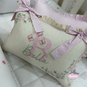 Almofada Personalizada Cecília Baby Linho Almofada Personalizada Cecília Baby Linho