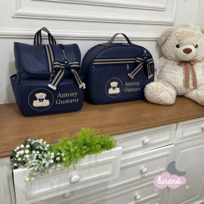 Bolsa e Mochila Lunenê Baby Marinho Leader Bolsa e Mochila Lunenê Baby Marinho Leader