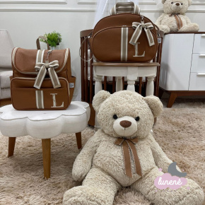 Bolsa e Mochila Lunenê Baby Ursinho Caramelo Leader Bolsa e Mochila Lunenê Baby Ursinho Caramelo Leader