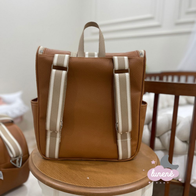 Bolsa e Mochila Lunenê Baby Ursinho Caramelo Leader