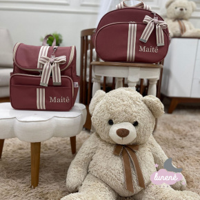 Bolsa e Mochila Lunenê Baby Vinho Leader Bolsa e Mochila Lunenê Baby Vinho Leader