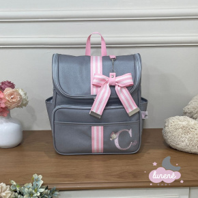 Bolsa Mochila Lunenê Baby Cinza Leader Bolsa Mochila Lunenê Baby Cinza Leader