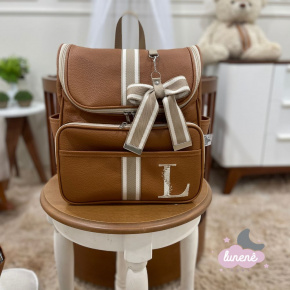 Bolsa Mochila Lunenê Baby Ursinho Caramelo Leader Bolsa Mochila Lunenê Baby Ursinho Caramelo Leader