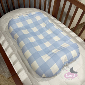 Cochilinho Baby 70 x 45 Xadrez Azul 4399 Cochilinho Baby 70 x 45 Xadrez Azul 4399