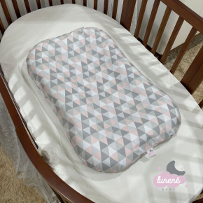 Cochilinho Baby 70 x 45 Rosa e Cinza 9004 Cochilinho Baby 70 x 45 Rosa e Cinza 9004