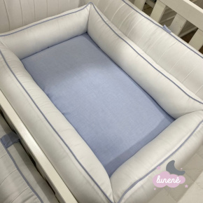 Colchonete Ninho Baby 400 Fios Azul Chambre Joaquim Baby 400 Fios Colchonete Ninho Baby 400 Fios Azul Chambre Joaquim Baby 400 Fios