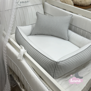 Colchonete Ninho Baby 02 peças Xadrez 200 Fios 4405 Colchonete Ninho Baby 02 peças Xadrez 200 Fios 4405