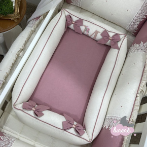 Colchonete Ninho Glamour Baby Rose Plush 200 Fios Colchonete Ninho Glamour Baby Rose Plush 200 Fios