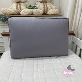 Encosto Cama 65 X 50 X 12 Cordenado Cinza Lunar 200 Fios Encosto Cama 65 X 50 X 12 Cordenado Cinza Lunar 200 Fios