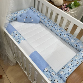 Enxoval de Berço 08 Peças Basic Baby Rolinho Panda 9000 Enxoval de Berço 08 Peças Basic Baby Rolinho Panda 9000