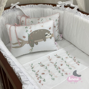 Enxoval de Berço Personalizado Evolutivo 09 Peças Bicho Preguiça Basic Baby Enxoval de Berço Personalizado Evolutivo 09 Peças Bicho Preguiça Basic Baby
