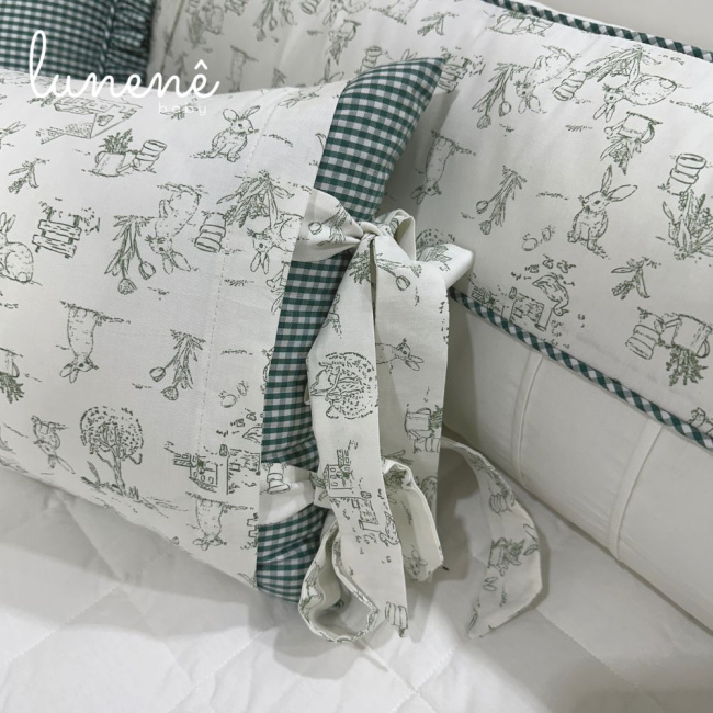 Enxoval de Berço Personalizado 08 Peças Encanto 200 Fios 4537