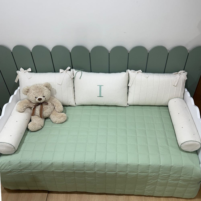 Enxoval de Cama Babá 06 Peças 200 Fios 4536