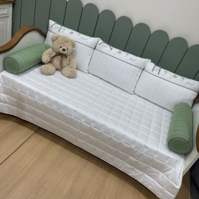 Enxoval de Cama Babá 06 Peças 400 Fios 9025 Enxoval de Cama Babá 06 Peças 400 Fios 9025