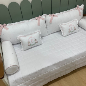 Enxoval de Cama Babá 07 peças Ursinhas Lunenê 200 Fios Enxoval de Cama Babá 07 peças Ursinhas Lunenê 200 Fios