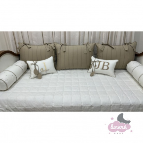 Enxoval de Cama Babá 08 Peças Folha Baby 4337 Enxoval de Cama Babá 08 Peças Folha Baby 4337