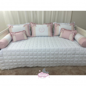 Enxoval de Cama Babá 08 Peças Glamour Baby Rosê 200 Fios Enxoval de Cama Babá 08 Peças Glamour Baby Rosê 200 Fios