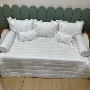 Enxoval de Cama Babá 08 Peças Lavanda Baby 400 Fios 4499 Enxoval de Cama Babá 08 Peças Lavanda Baby 400 Fios 4499