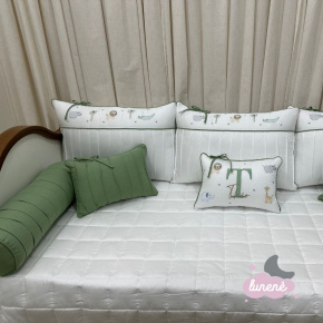 Enxoval de Cama Babá 09 Peças Fibra de Bambu Selva 4298 Enxoval de Cama Babá 09 Peças Fibra de Bambu Selva 4298