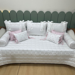 Enxoval de Cama Babá 10 Peças Premium 400 Fios 4491 Enxoval de Cama Babá 10 Peças Premium 400 Fios 4491