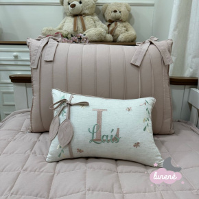Enxoval de Solteiro Personalizado 03 Peças Personale Baby Terracota e Linho Enxoval de Solteiro Personalizado 03 Peças Personale Baby Terracota e Linho