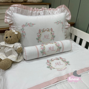 Enxoval de Solteiro Personalizado 04 Peças Personale Baby Rose 200 Fios 4443 Enxoval de Solteiro Personalizado 04 Peças Personale Baby Rose 200 Fios 4443