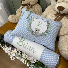 Kit Almofada 02 Peças Decorativa Lunenê Baby Brian 9000 Kit Almofada 02 Peças Decorativa Lunenê Baby Brian 9000