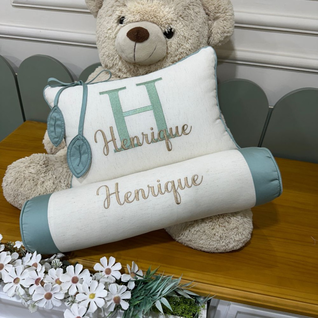 Kit Almofada 02 Peças Decorativa Lunenê Baby Henrique 9001