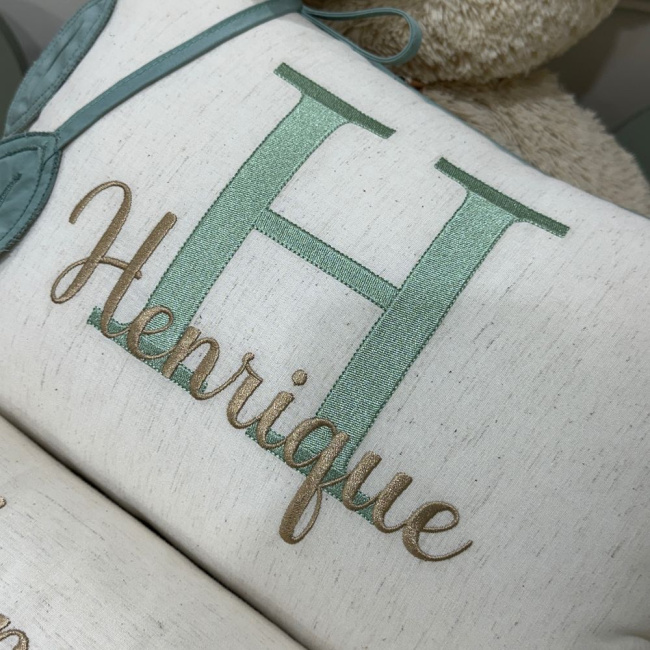 Kit Almofada 02 Peças Decorativa Lunenê Baby Henrique 9001