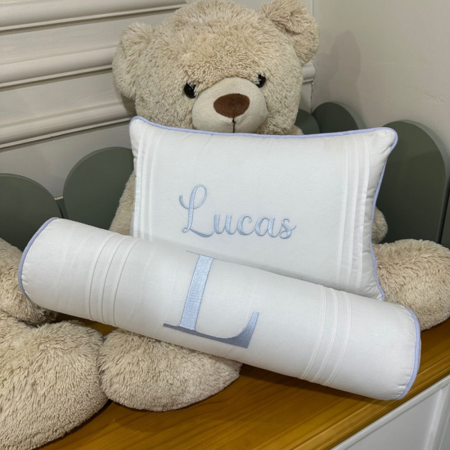 Kit Almofada 02 Peças Decorativa Lunenê Baby Lucas 9270